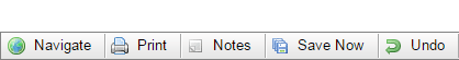 Navigate and print buttons